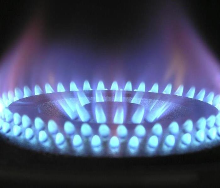 flame on a stove